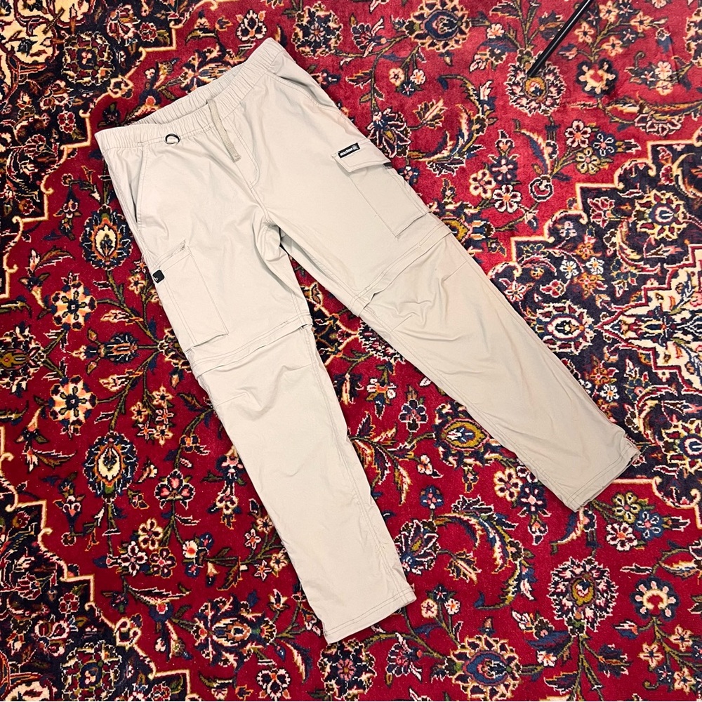 Machine Convertible Cargo Pants – Beige – Size M